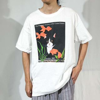 00's Linear Design "jan panico" アート Tシャツ