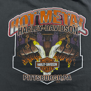 Harley Davidson ”HOT METAL” 両面プリント Tシャツ