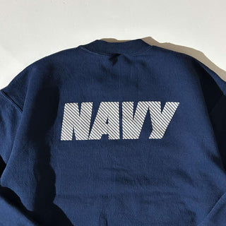 00's "made in USA" SOFEE "NAVY" 両面 リフレクター スウェット シャツ