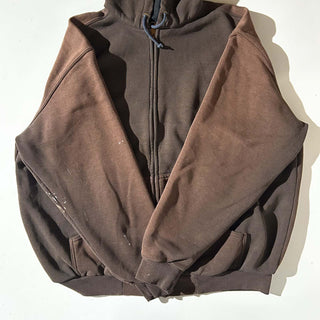 90's～00's Carhartt フェード フルジップ スウェット パーカ