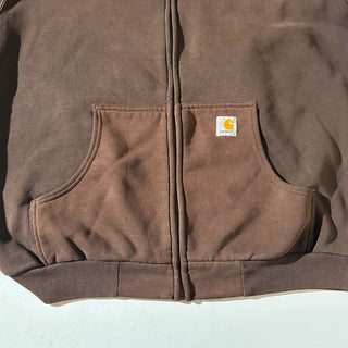 90's～00's Carhartt フェード フルジップ スウェット パーカ