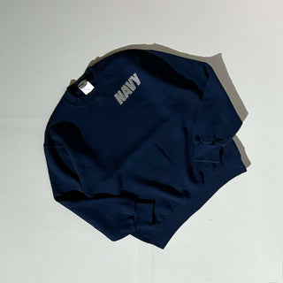 00's "made in USA" SOFEE "NAVY" 両面 リフレクター スウェット シャツ