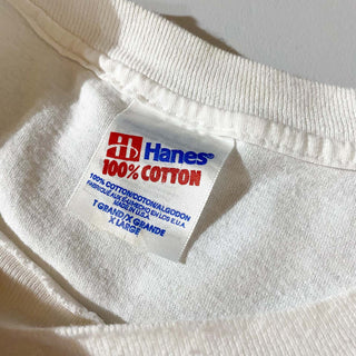 90's "made in USA" Hanes メッセージ Tシャツ