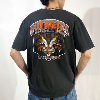 Harley Davidson ”HOT METAL” 両面プリント Tシャツ