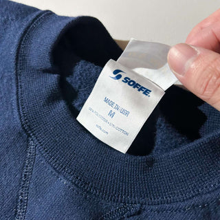 00's "made in USA" SOFEE "NAVY" 両面 リフレクター スウェット シャツ