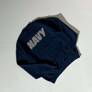 00's "made in USA" SOFEE "NAVY" 両面 リフレクター スウェット シャツ