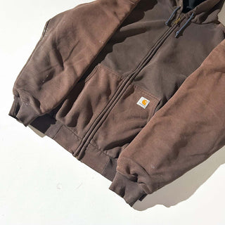 90's～00's Carhartt フェード フルジップ スウェット パーカ