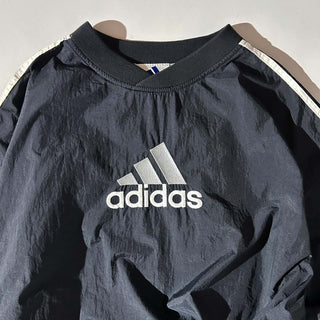 90's adidas パフォーマンスロゴ サイドジップ プルオーバー ナイロン ジャケット