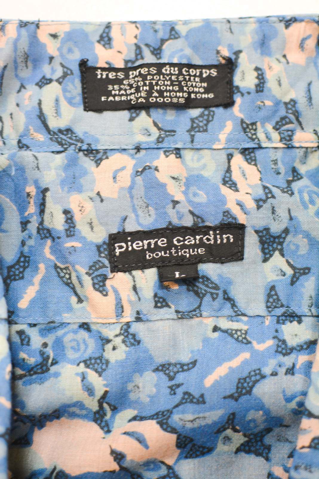 80’s～ Pierre Cardin 総柄 L/Sシャツ