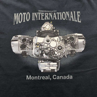 ”MOTO INTERNATIONALE” BMW 企業 両面プリント センターロゴ Tシャツ