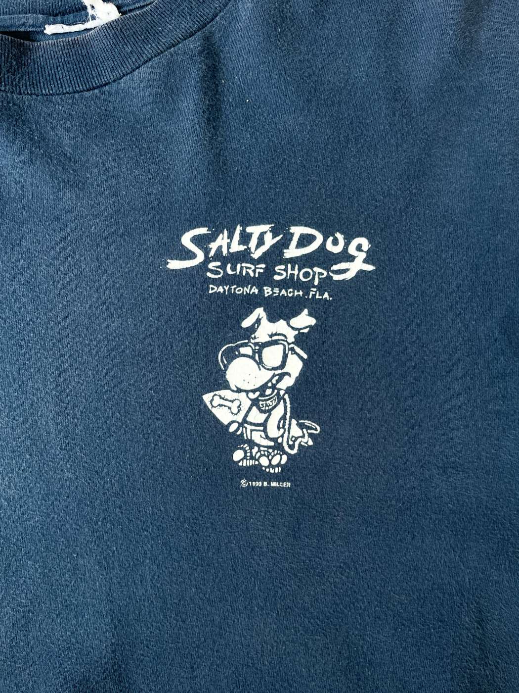 古着–90's SALTY DOG SARF SHOP バックプリント Tシャツ – 【古着通販