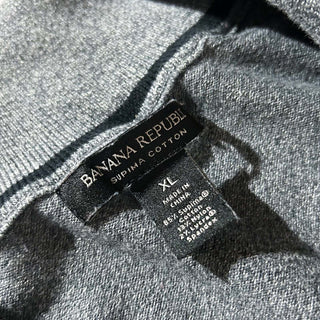 00's BANANA REPUBLIC "Supima cotton" ダブルジップ ドライバーズ ニット セーター