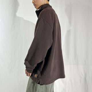 90's～00's Carhartt ハーフジップ スウェット シャツ