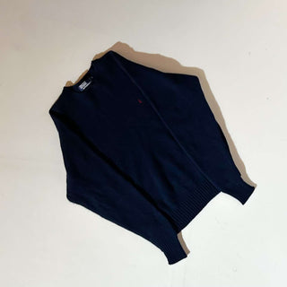 80's～90's OLD RALPH LAUREN "lambs wool" ネイビー ニット セーター