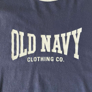 00's OLD NAVY ネイビー×グレー リンガー Tシャツ