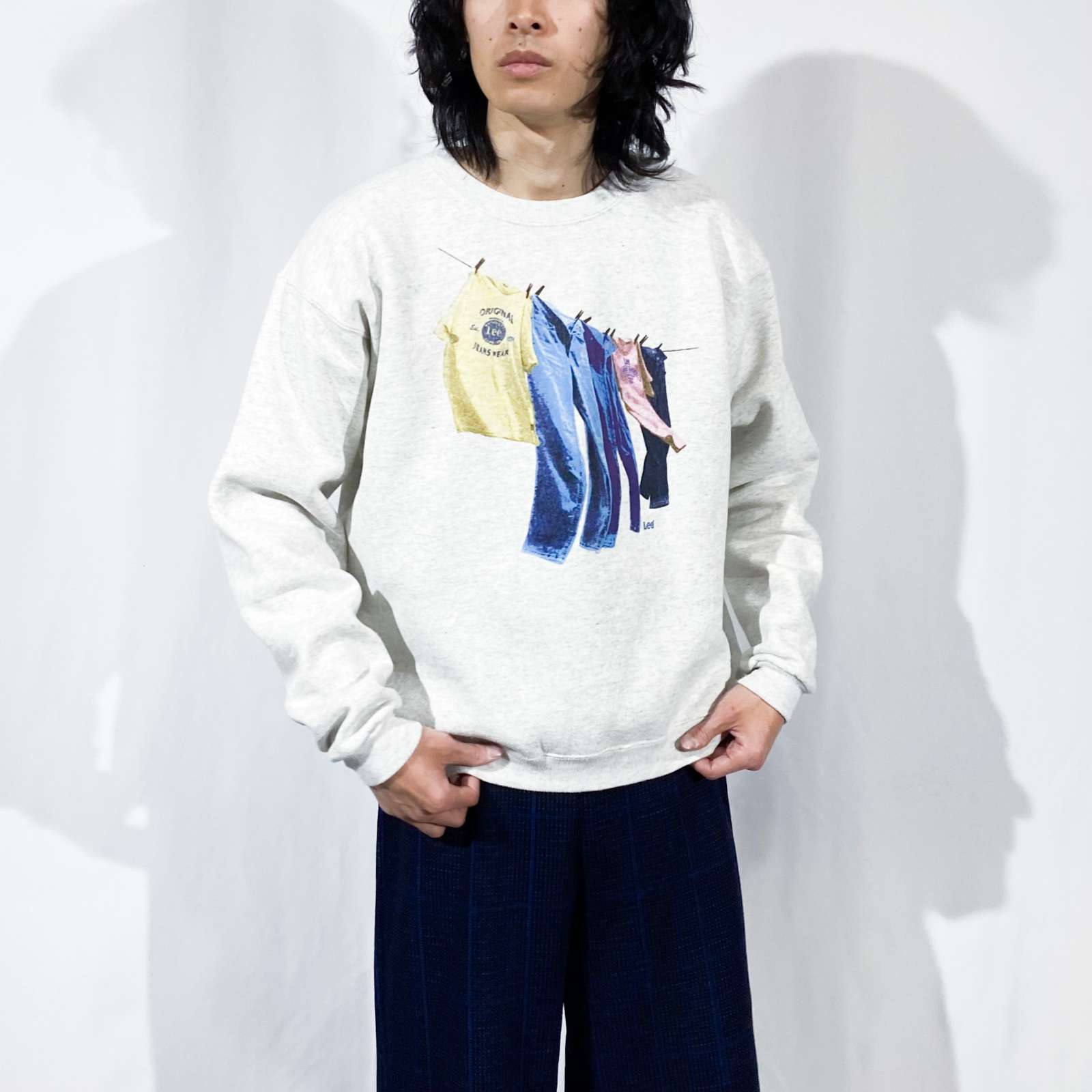 Lee】90's PREMIUM COTTON プリント スウェット - スウェット