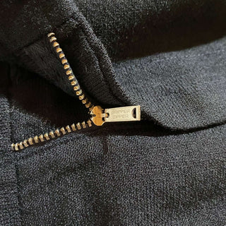 60's Vintage ”GRIPPER ZIPPER” ブラック アルミジップ ２タック スラックス