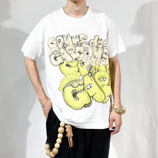 ''COMME des GARÇONS×KAWS'' コラボ リンクプリント アート Tシャツ