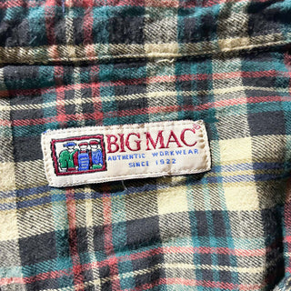 90's BIGMAC チェック L/Sネルシャツ