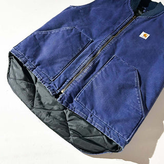 80's "made in USA" Carhartt ネイビー ダック ワーク ベスト