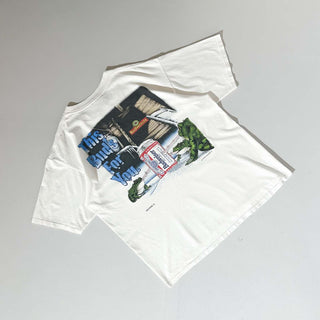 90's "made in USA" GILDAN "3 frogs" Budweiser 両面プリント 企業 Tシャツ