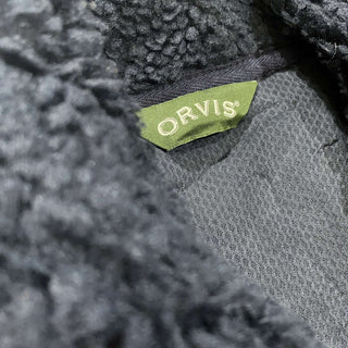 00's ORVIS レザー×フリース 切替 ベスト