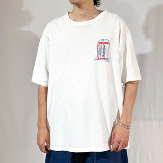 90's "made in USA" GILDAN "3 frogs" Budweiser 両面プリント 企業 Tシャツ