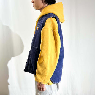 80's "made in USA" Carhartt ネイビー ダック ワーク ベスト