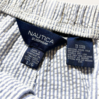 00's NAUTICA ストライプ シアサッカー ドローコード イージー パンツ