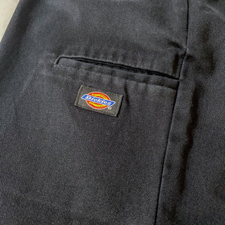 Dickies ブラック ダブルニー ワークパンツ