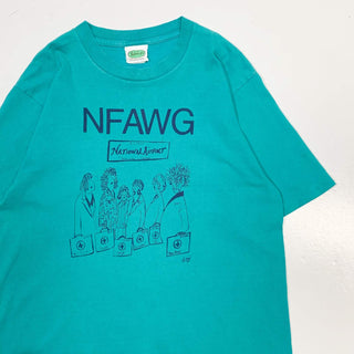 "made in CANADA" 90's NFAWG プリント Tシャツ