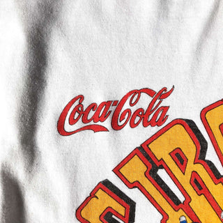 90's "made in USA" JERZEES Coca Cola アメフト プリントTシャツ