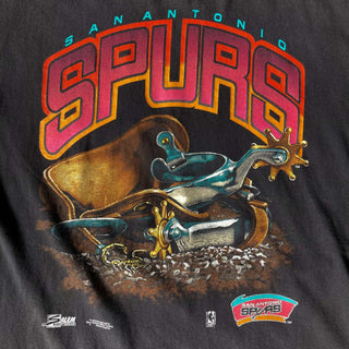 90's "made in USA" SALEM  "SANANTONIO SPURS" プリントTシャツ