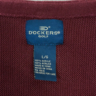 DOCKERS GOLF アクリル ニット カーディガン