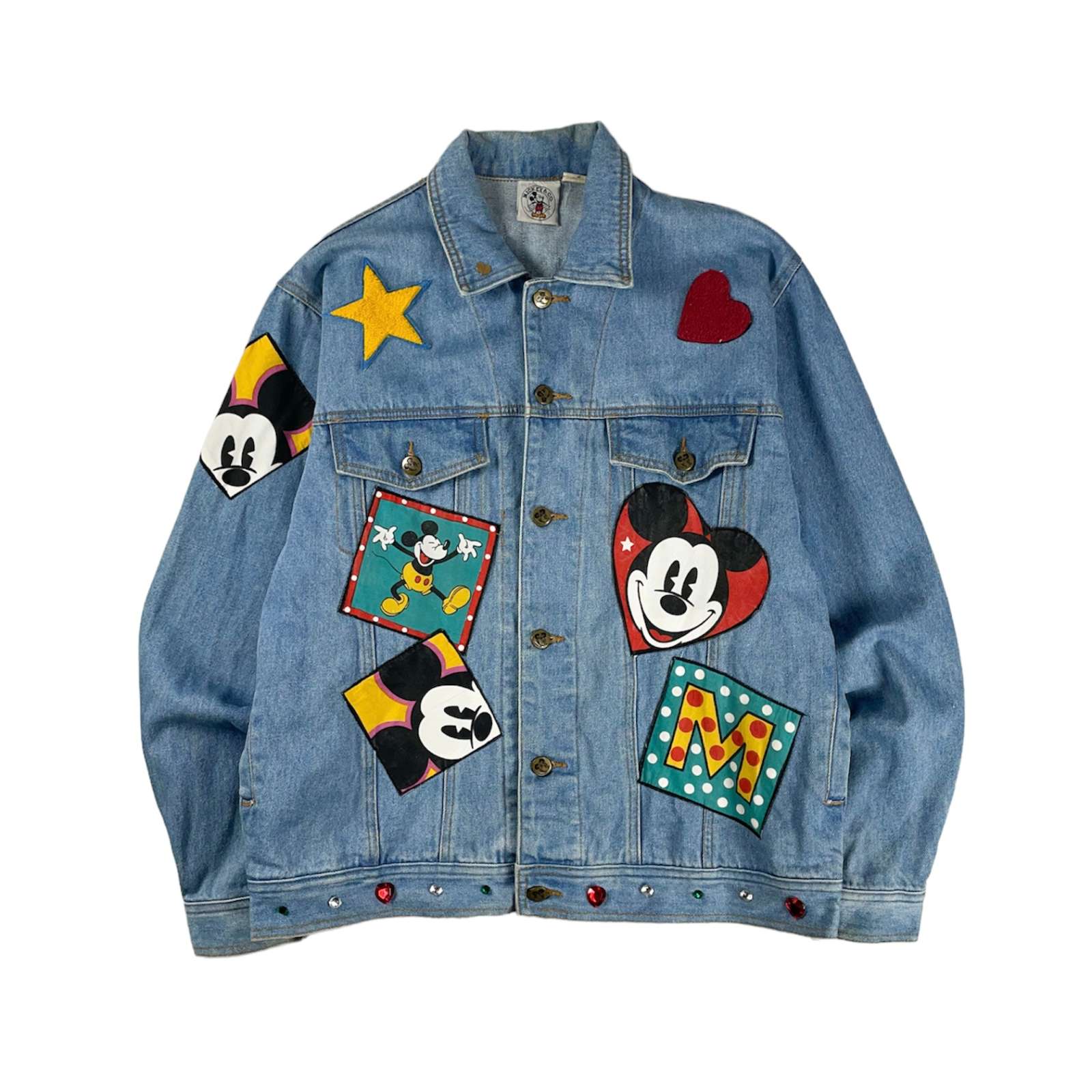 古着–古着 90's〜 MICKEY&CO ワッペン シンイル加工 バックプリント