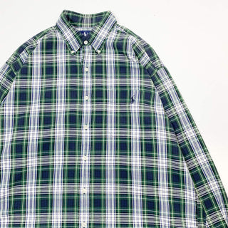 Ralph Lauren "The Big Shirts" タータンチェック L/S シャツ