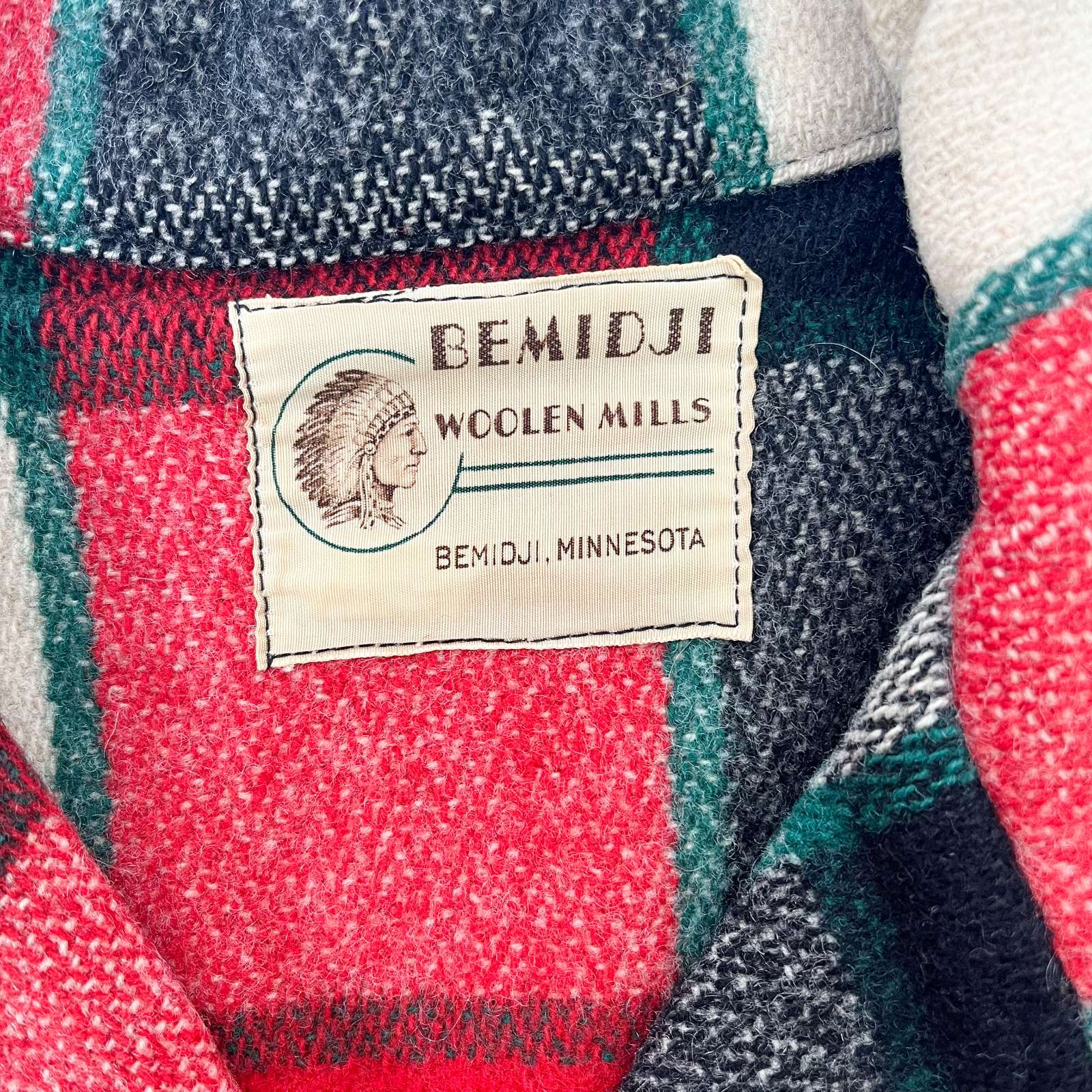 古着–古着 60's～ BEMIDJI オープンカラー チェック ウールジャケット