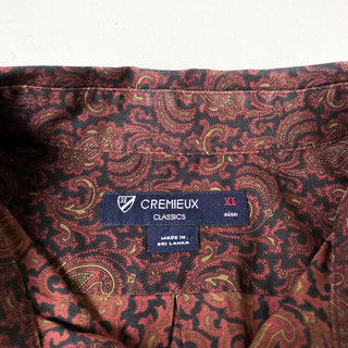 古着 CREMIEUX ペイズリー コットン L/S 長袖シャツ