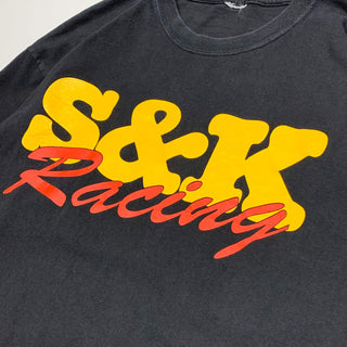 S&K Racing プリント Tシャツ