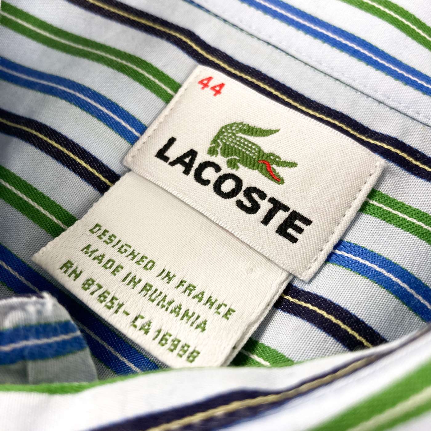 古着–90's LACOSTE L/S ストライプシャツ – 【古着通販】 Gleeful Web