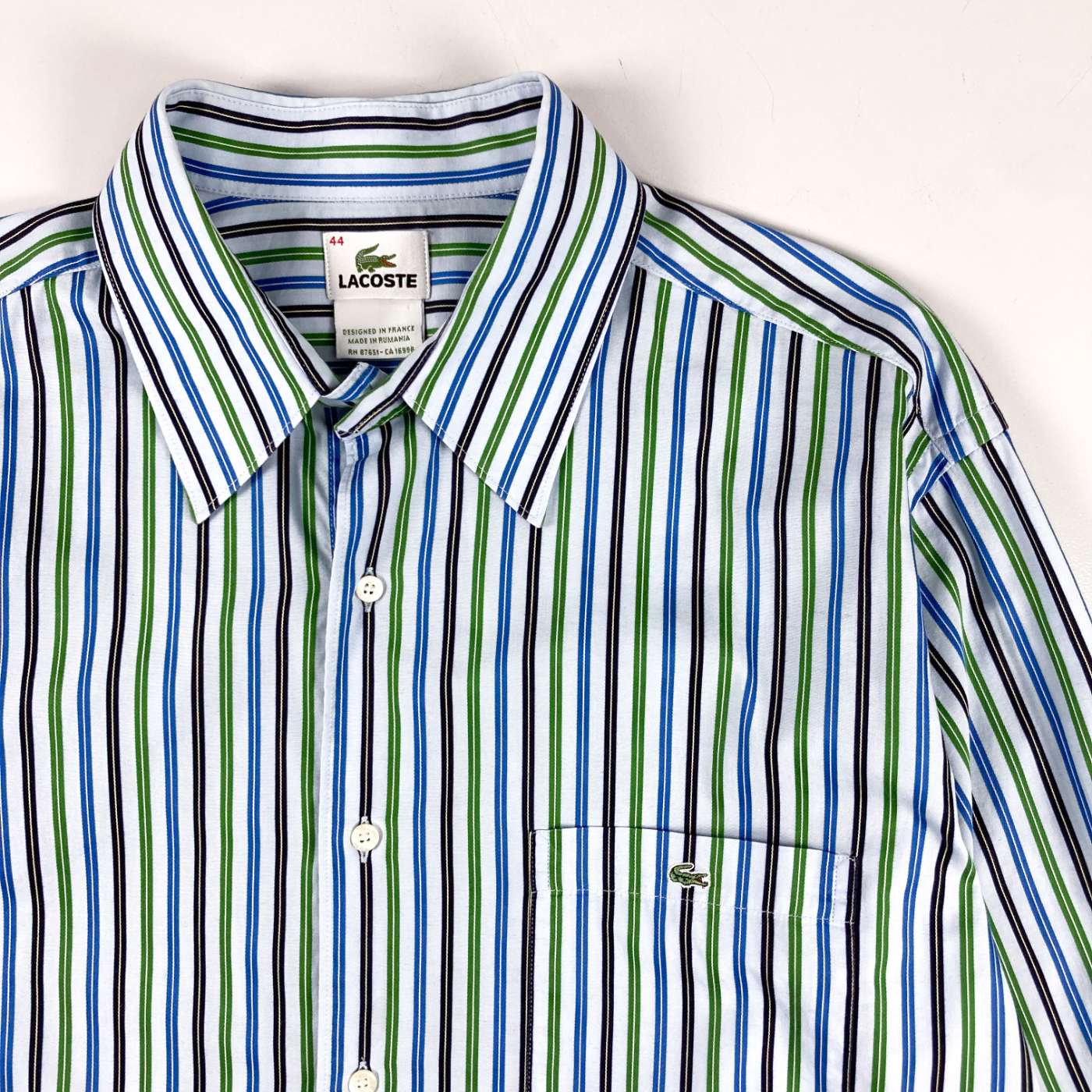 古着–90's LACOSTE L/S ストライプシャツ – 【古着通販】 Gleeful Web