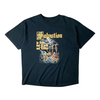 "Salvation" プリントTシャツ