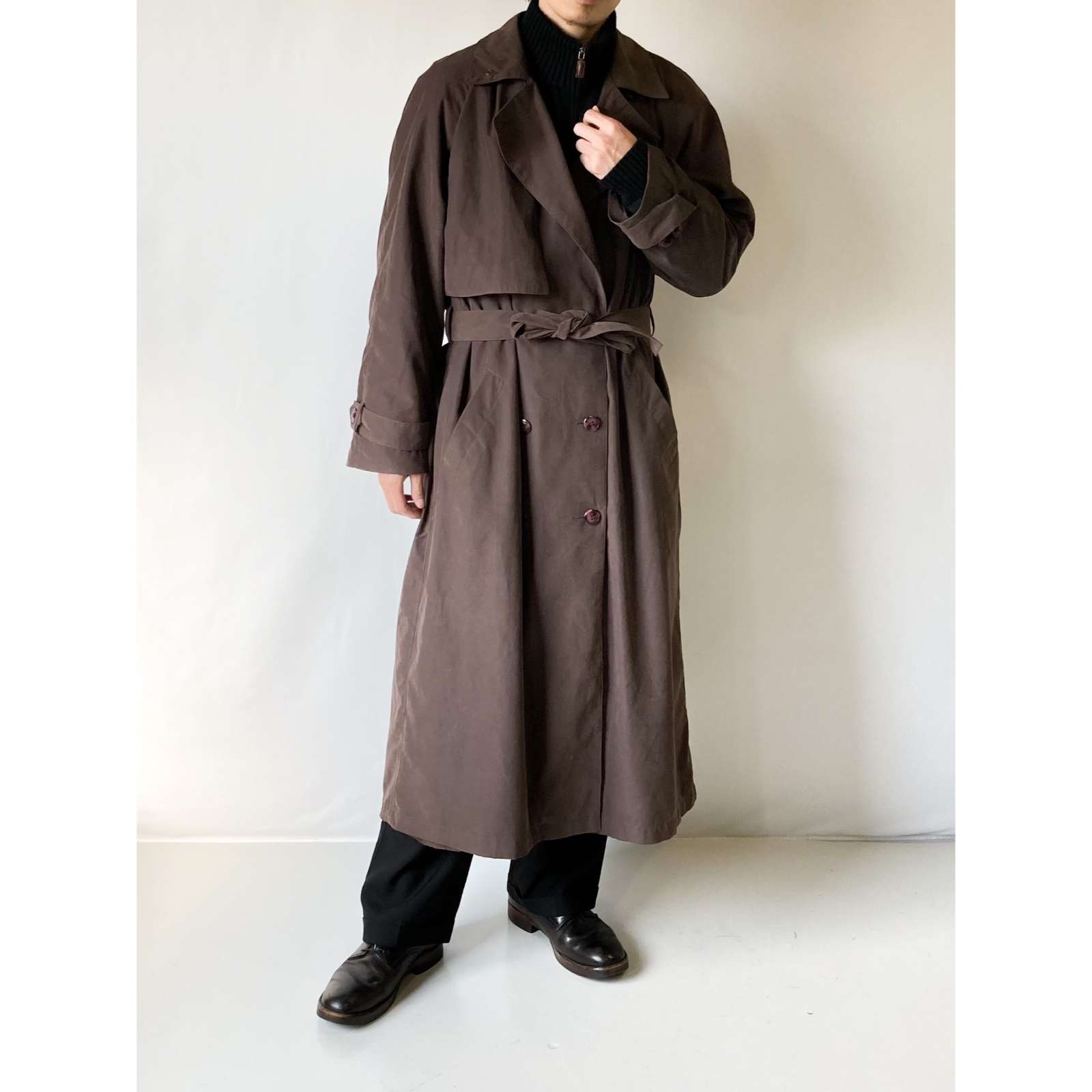 USA VINTAGE EVAN-PICONE BELTED OVER TRENCH COAT/アメリカ古着 ...