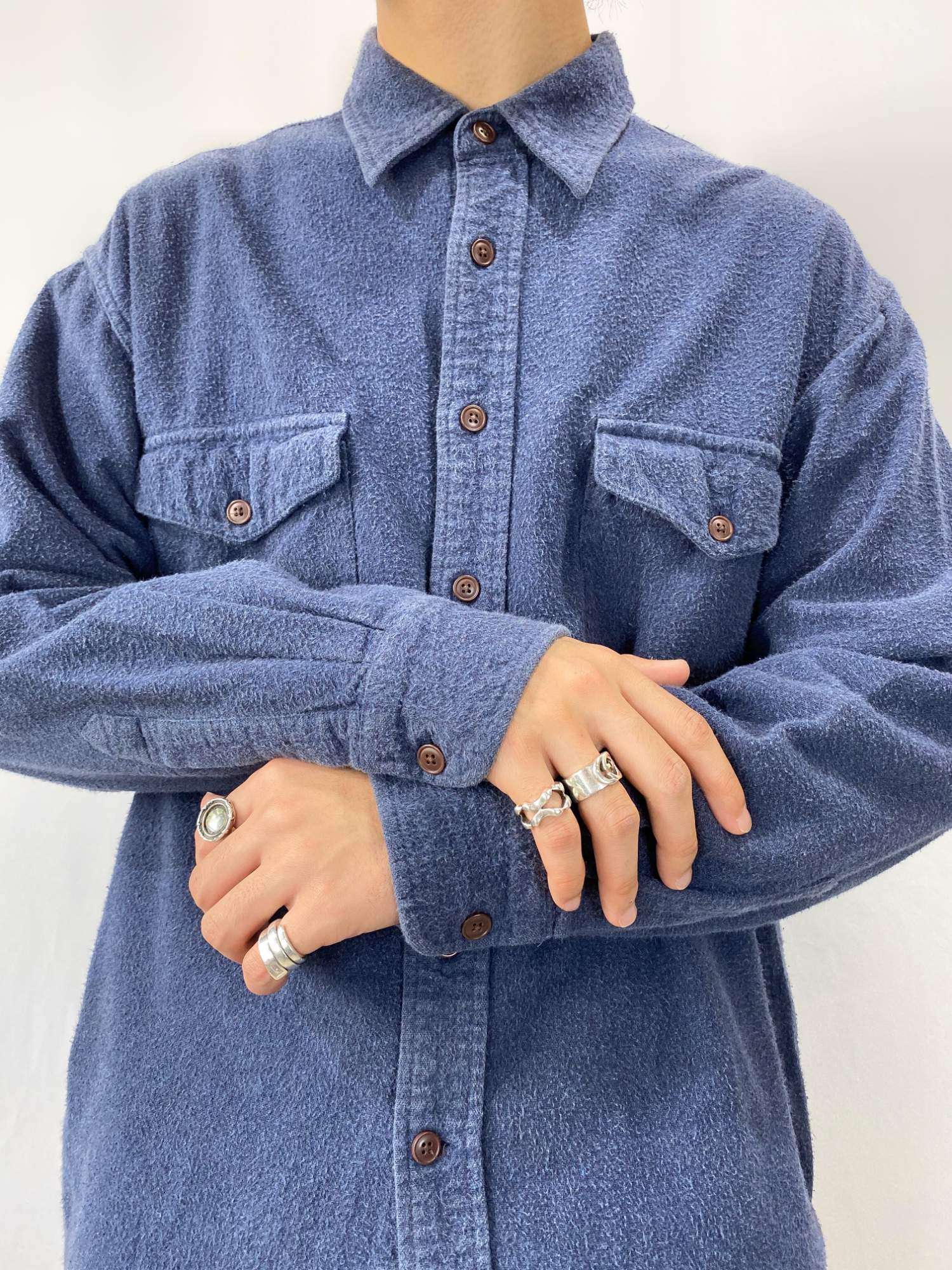 古着–ST JOHN'S BAY シャモアクロス L/S シャツ – 【古着通販