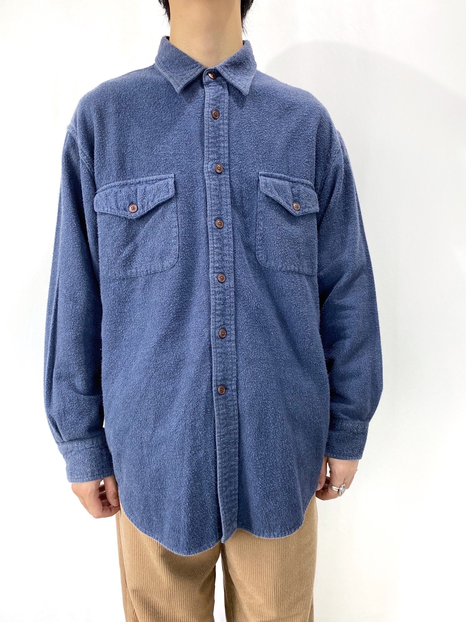 古着–ST JOHN'S BAY シャモアクロス L/S シャツ – 【古着通販